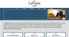 Desktop Screenshot of lapointelaw.net