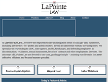Tablet Screenshot of lapointelaw.net